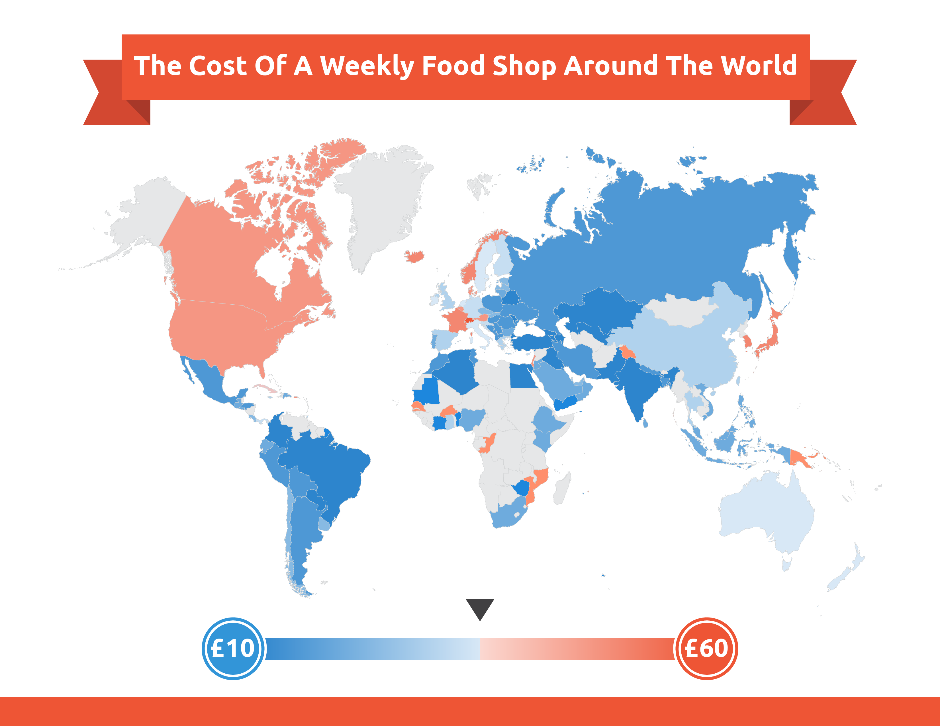 Heatmap of food prices